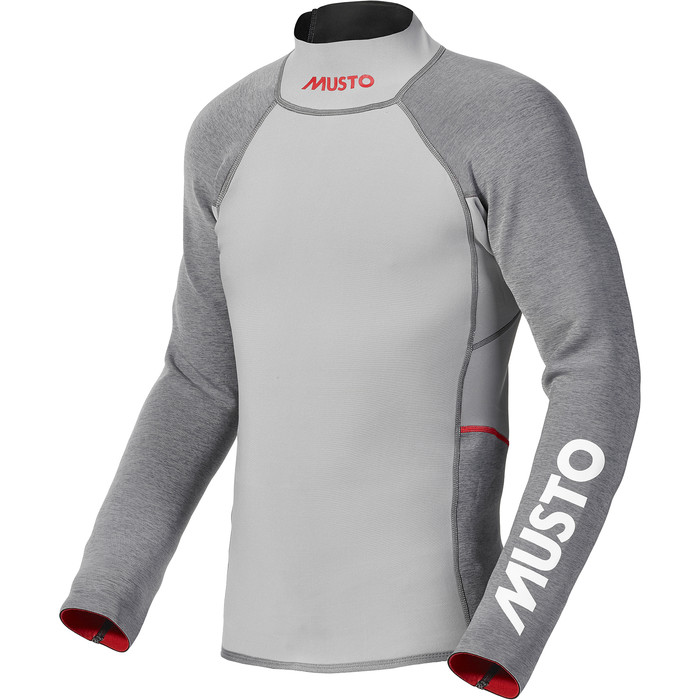 2024 Musto Hombres Flexlite Vapour 1.0 Manga Larga Neopreno Top 82068 - Grey Marl